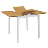 NNEVL 5 Piece Dining Set MDF White