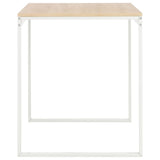 NNEVL Computer Desk White and Oak 120x60x70 cm