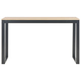 NNEVL  Computer Desk Black and Oak 120x60x70 cm