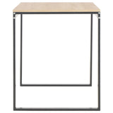 NNEVL  Computer Desk Black and Oak 120x60x70 cm