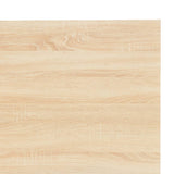 NNEVL  Computer Desk Black and Oak 120x60x70 cm