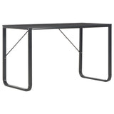 NNEVL Computer Desk Black 120x60x73 cm