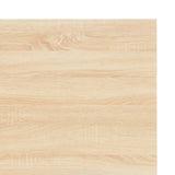 NNEVL Computer Desk White and Oak 120x60x73 cm