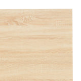 NNEVL Computer Desk Black and Oak 120x60x73 cm