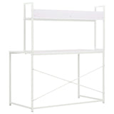 NNEVL Computer Desk White 120x60x138 cm