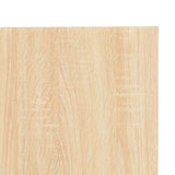 NNEVL Computer Desk White and Oak 120x60x138 cm