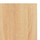 NNEVL Computer Desk Black and Oak 120x60x70 cm