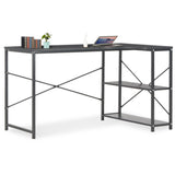 NNEVL Computer Desk Black 120x72x70 cm