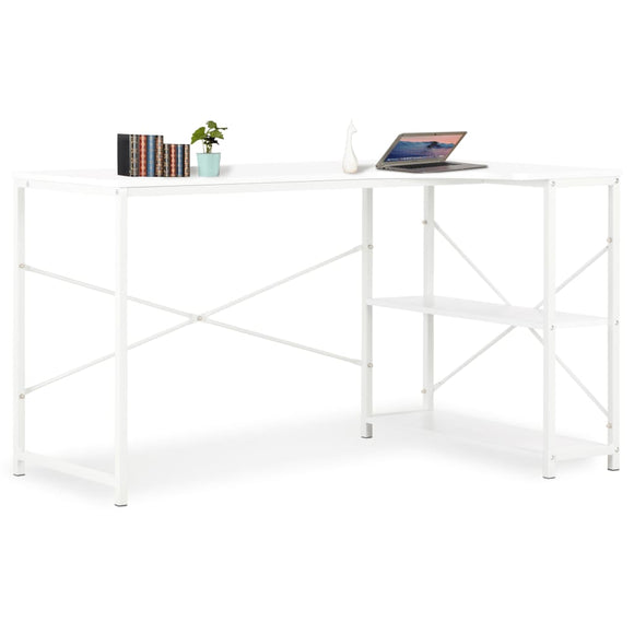 NNEVL Computer Desk White 120x72x70 cm