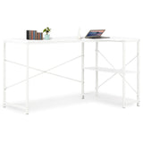 NNEVL Computer Desk White 120x72x70 cm