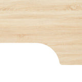 NNEVL Computer Desk White and Oak 120x72x70 cm