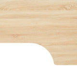 NNEVL Computer Desk Black and Oak 120x72x70 cm
