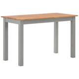 NNEVL 5 Piece Dining Set Solid Wood Oak