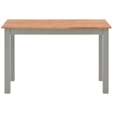 NNEVL 5 Piece Dining Set Solid Wood Oak