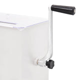 NNEVL Manual Meat Mixer with Lid Silver Stainless Steel