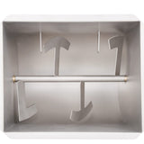 NNEVL Manual Meat Mixer with Lid Silver Stainless Steel