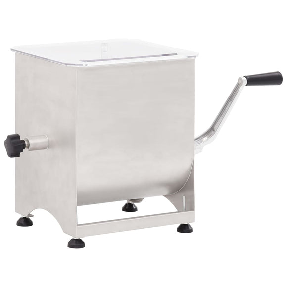 NNEVL Meat Mixer with Gear Box Silver Stainless Steel