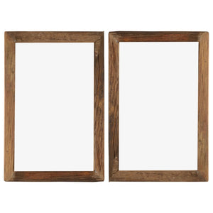 NNEVL Photo Frames 2 pcs 50x70 cm Solid Reclaimed Wood and Glass