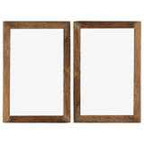 NNEVL Photo Frames 2 pcs 50x70 cm Solid Reclaimed Wood and Glass