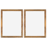 NNEVL Photo Frames 2 pcs 90x70 cm Solid Reclaimed Wood and Glass