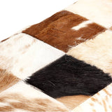 NNEVL Bench 110 cm Brown Patchwork Genuine Goat Leather