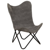 NNEVL Butterfly Chair Anthracite Canvas