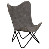 NNEVL Butterfly Chair Anthracite Canvas