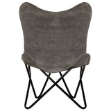 NNEVL Butterfly Chair Anthracite Canvas