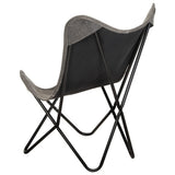 NNEVL Butterfly Chair Anthracite Canvas