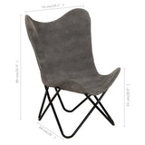NNEVL Butterfly Chair Anthracite Canvas