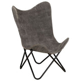 NNEVL Butterfly Chair Anthracite Canvas