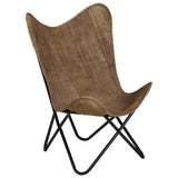 NNEVL Butterfly Chair Taupe Canvas