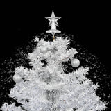 NNEVL Snowing Christmas Tree with Umbrella Base White 75 cm