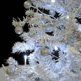 NNEVL Snowing Christmas Tree with Umbrella Base White 75 cm