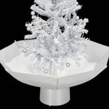 NNEVL Snowing Christmas Tree with Umbrella Base White 75 cm