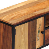 NNEVL TV Cabinet 120x30x40 cm Solid Reclaimed Wood and Steel