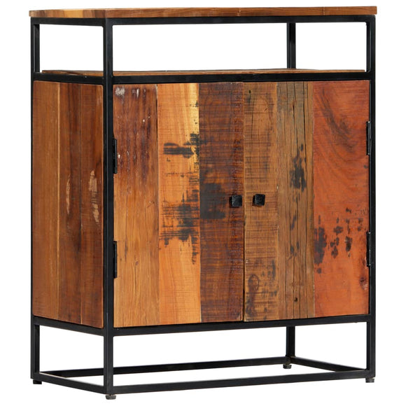 NNEVL Side Cabinet 60x35x76 cm Solid Reclaimed Wood and Steel