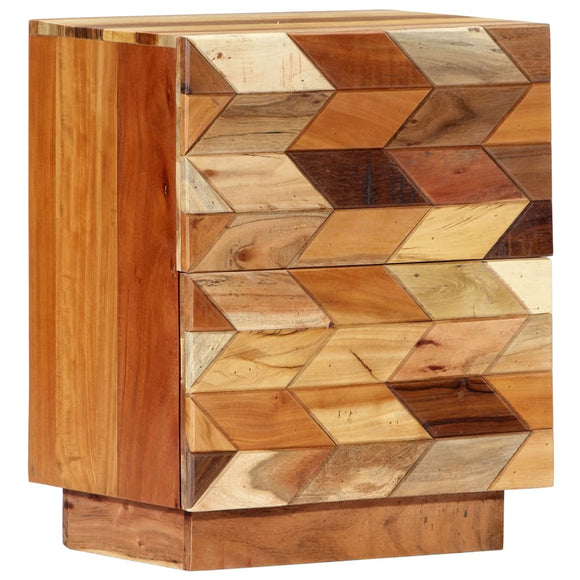 NNEVL Bedside Cabinet 40x30x50 cm Solid Reclaimed Wood