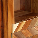 NNEVL Highboard 40x32x122 cm Solid Reclaimed Wood