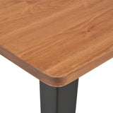 NNEVL 3 Piece Bar Set Steel Black Brown
