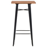 NNEVL 3 Piece Bar Set Steel Black