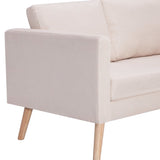 NNEVL 2 Piece Sofa Set Fabric Cream