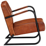 NNEVL Relax Armchair Brown Real Leather