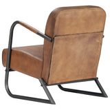 NNEVL Relax Armchair Light Brown Real Leather