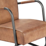 NNEVL Relax Armchair Light Brown Real Leather