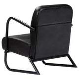 NNEVL Relax Armchair Black Real Leather