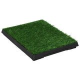 NNEVL Pet Toilet with Tray and Artificial Turf Green 63x50x7 cm WC