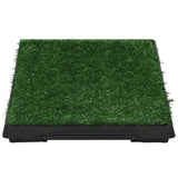 NNEVL Pet Toilet with Tray and Artificial Turf Green 63x50x7 cm WC
