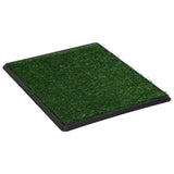 NNEVL Pet Toilet with Tray and Artificial Turf Green 64x51x3 cm WC