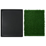 NNEVL Pet Toilet with Tray and Artificial Turf Green 64x51x3 cm WC